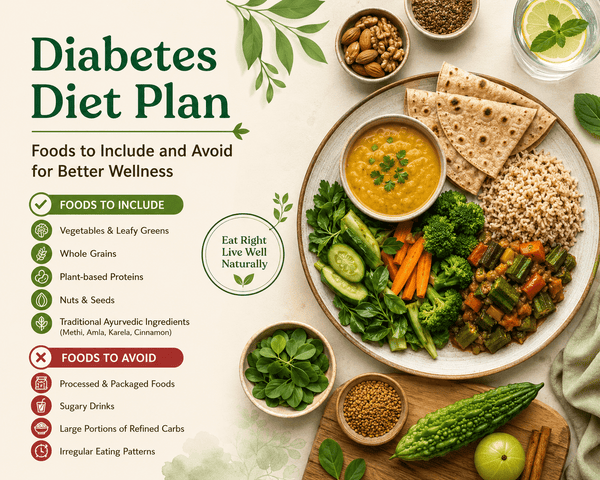 Diabetes diet plan healthy foods and Ayurveda support