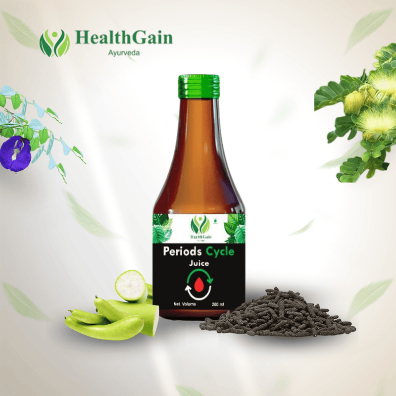 HealthGain Ayurveda Period Cycle Juice with natural herbs