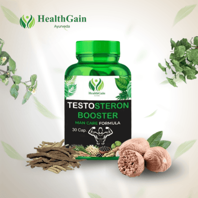 HealthGain Ayurveda Testosterone Booster Capsules with Ayurvedic herbs