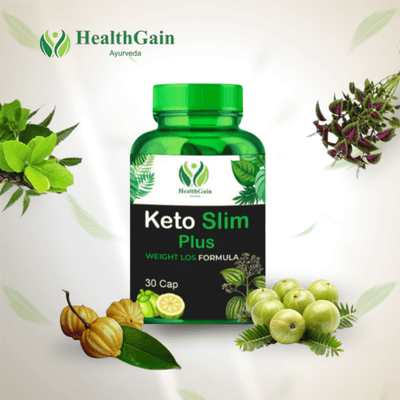 HealthGain Ayurveda Keto Slim Plus Capsules with Ayurvedic herbs