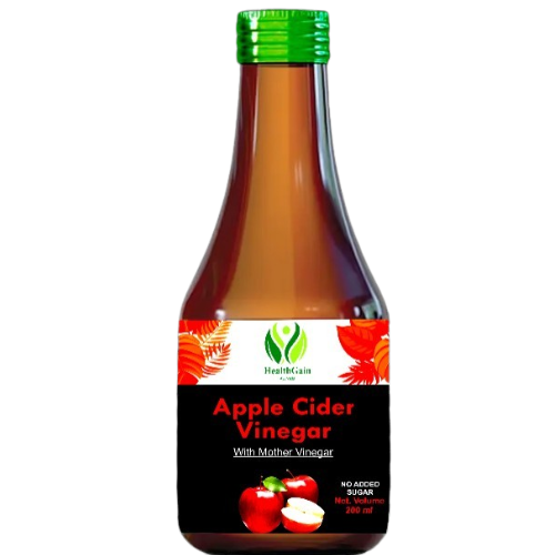 HealthGain Ayurveda Apple Cider Vinegar with Mother – No Added Sugar, Pure & Fermented (200 ml)
