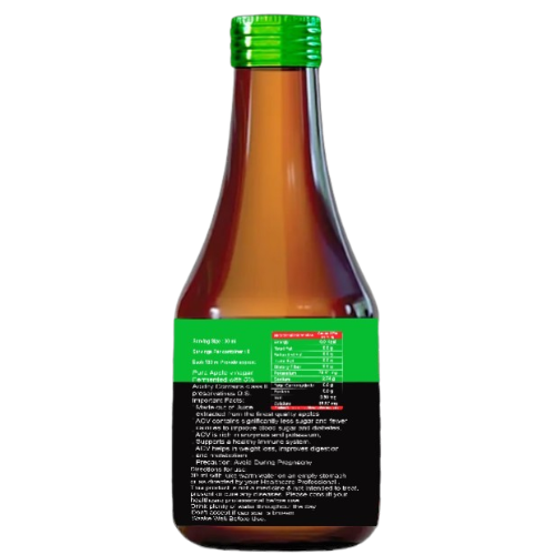 HealthGain Ayurveda Apple Cider Vinegar with Mother – No Added Sugar, Pure & Fermented (200 ml)