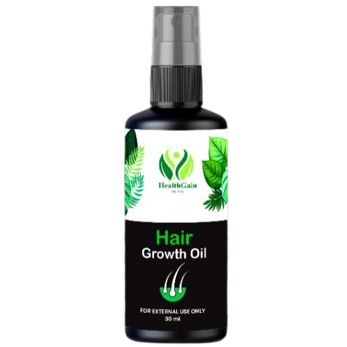 HealthGain Ayurveda Hair Growth Oil – Herbal Solution for Stronger, Fuller Hair