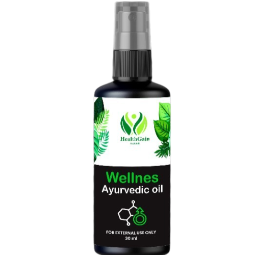 HealthGain Ayurveda Wellnes Ayurvedic Oil – Herbal Vitality Booster for Men’s Wellness