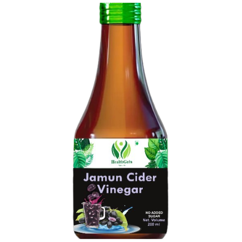 HealthGain Ayurveda Jamun Cider Vinegar – 98% Jamun Extract, No Added Sugar (200 ml)