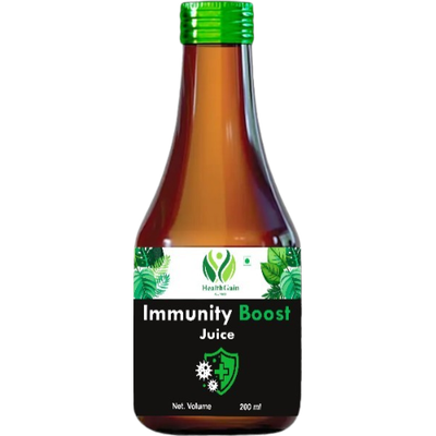 HealthGain Ayurveda Immunity Boost Juice – Herbal Immunity Support with Natural Ingredients (200 ml)