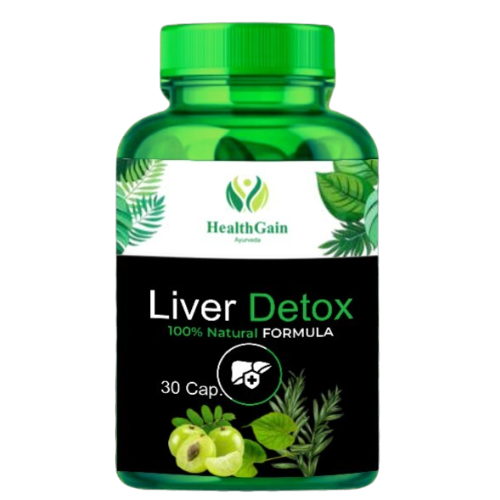 Liver Detox – 100% Natural Ayurvedic Liver Care Formula | Detox & Liver Function Support | 30 Capsules