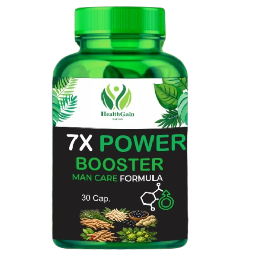 7X Power Booster – Ayurvedic Man Care Formula | Energy, Stamina & Vitality Support | 30 Capsules